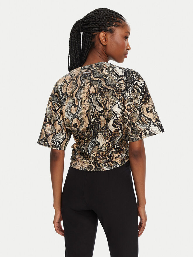 Just Cavalli Just Cavalli T-Shirt 78PAHE01 Καφέ Regular Fit