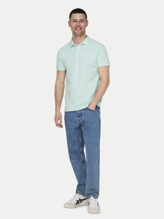 Only & Sons Only & Sons Pólóing Fletcher 22024827 Zöld Regular Fit
