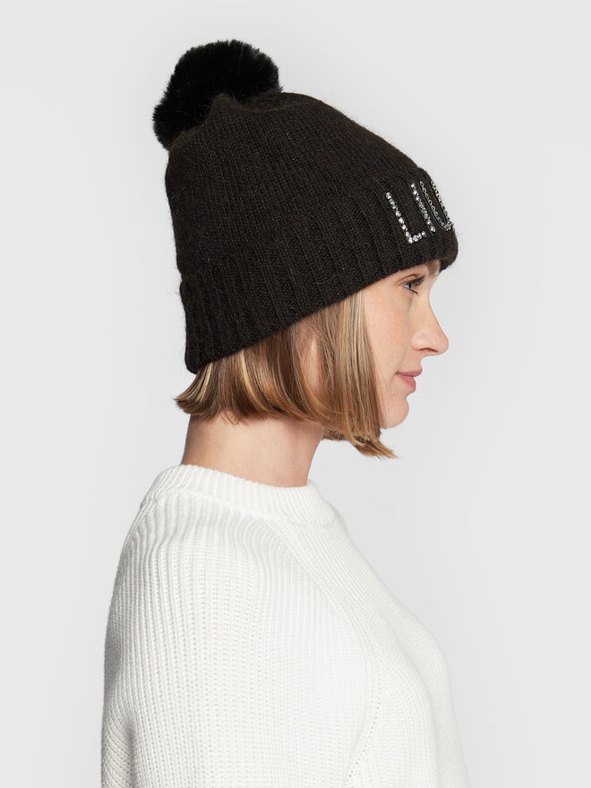 Liu Jo Gorro Liu Jo Ponpon Logo 2F2002 M0300 Negro