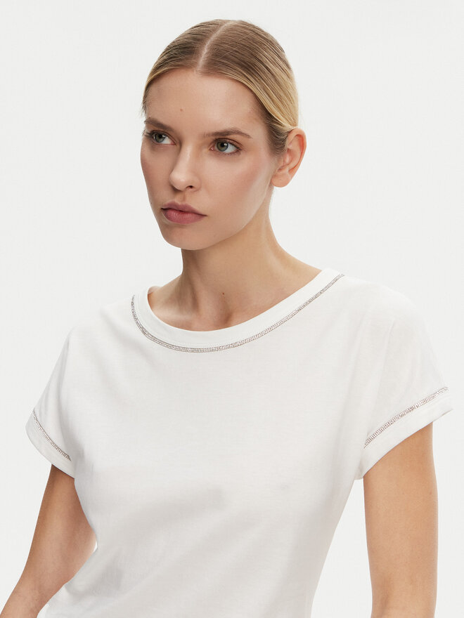 Luisa Spagnoli Luisa Spagnoli Camiseta Brescello 542123 Blanco Regular Fit