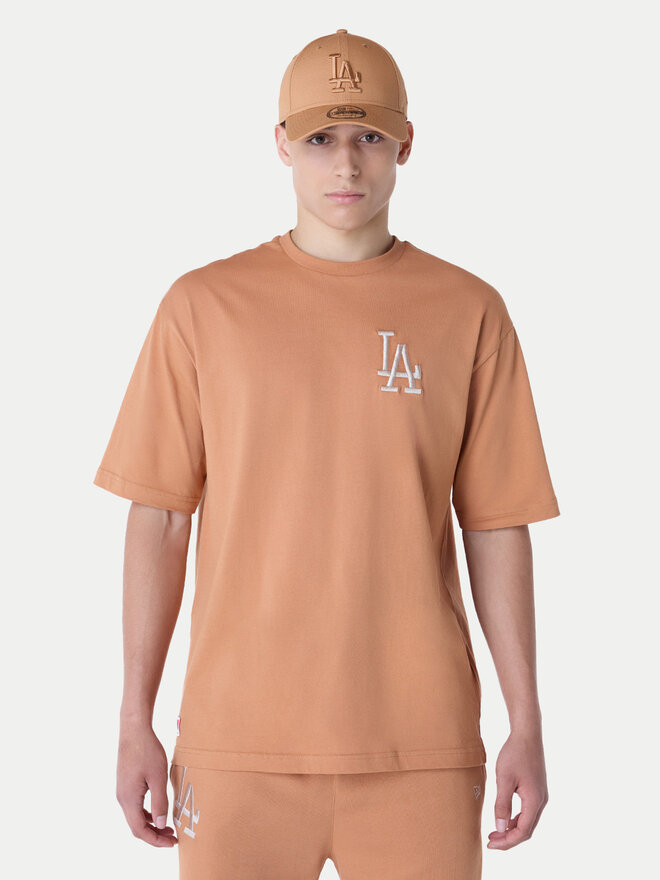 New Era New Era Marškinėliai LA Dodgers MLB League Essential 60596179 Oranžinė Regular Fit