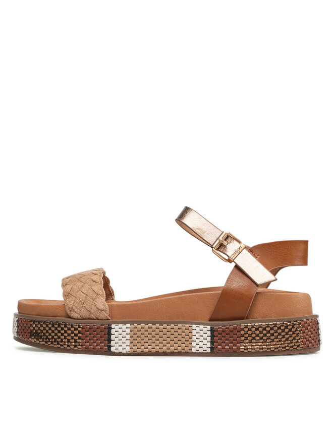 Wrangler Sandały Wrangler Amaya Woven WL21661A Brązowy