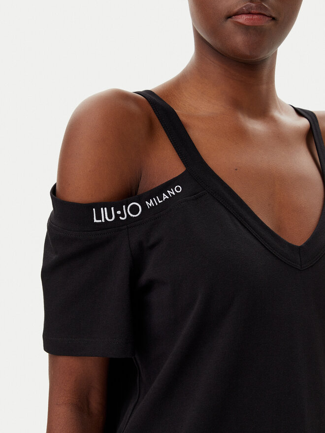 Liu Jo Sport Liu Jo Sport Camiseta TA5271 JS003 Negro Regular Fit