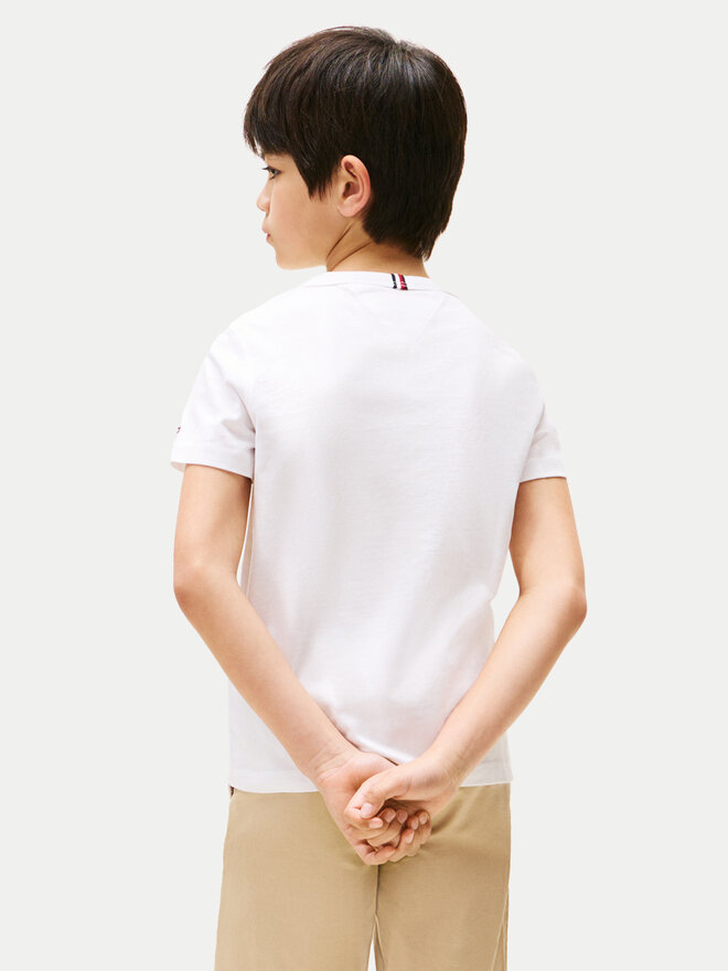Tommy Hilfiger Tommy Hilfiger T-Shirt Curved Graphic KB0KB09800 Λευκό Regular Fit