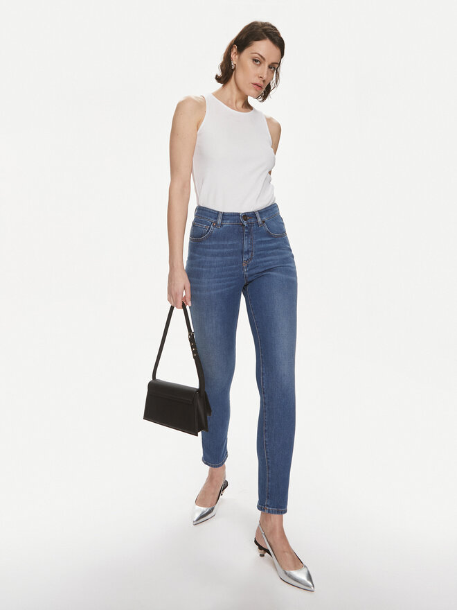 Max Mara Leisure Max Mara Leisure Top Brusson 2416941038 Weiß Slim Fit