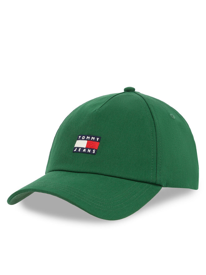 Tommy Jeans Czapka z daszkiem Tommy Jeans Tjm Linear Logo Cap AM0AM12958 Zielony