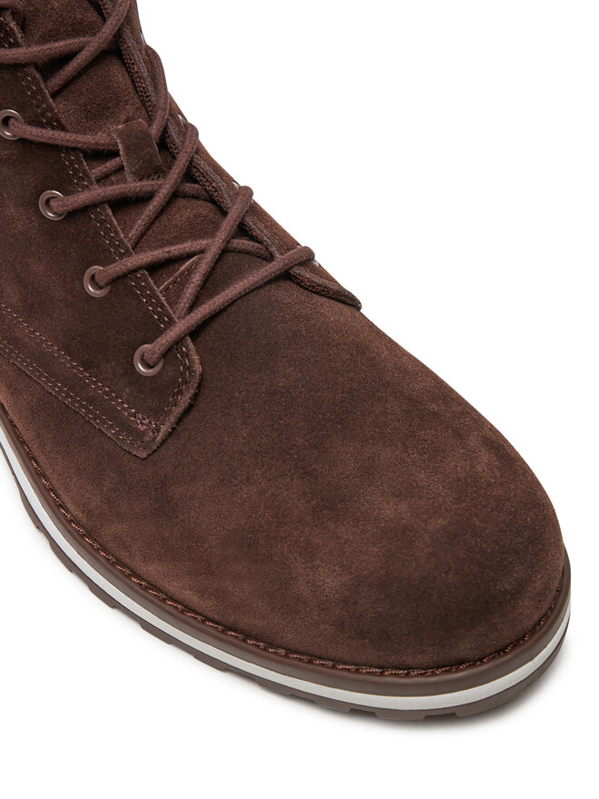 Tommy Hilfiger Botines planos Tommy Hilfiger Corporate FM0FM05147 Marrón
