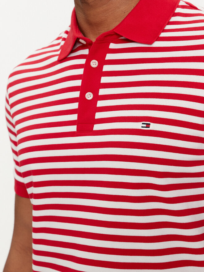 Tommy Hilfiger Tommy Hilfiger Pólóing 1985 MW0MW17771 Piros Slim Fit