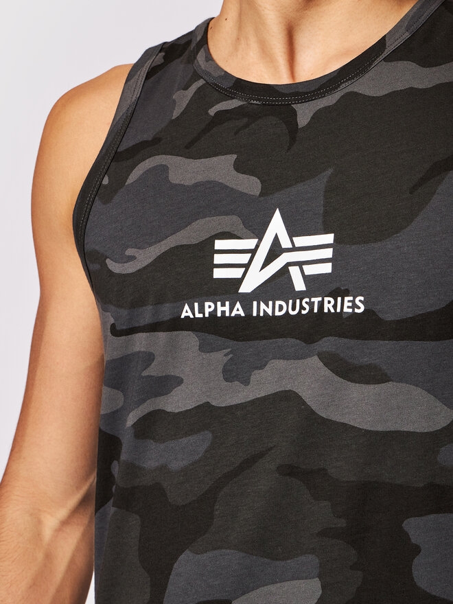Alpha Industries Alpha Industries Майка Basci Camo 126566C Сірий Regular Fit