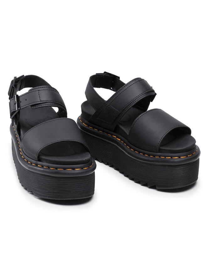 Dr. Martens Босоніжки Dr. Martens Voss Quad 26725001 Чорний