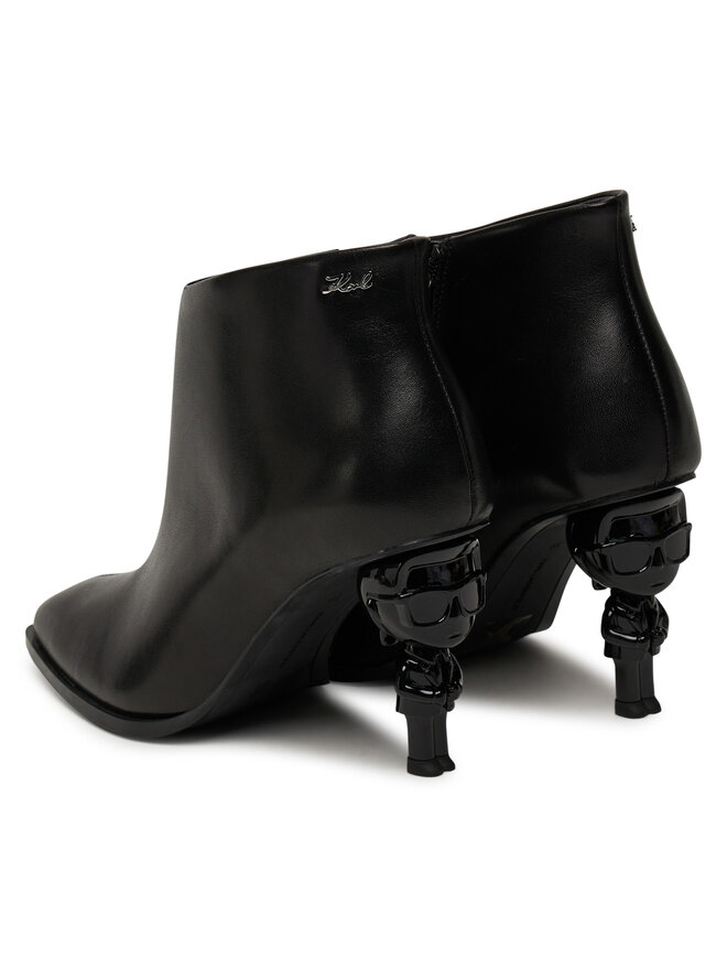 KARL LAGERFELD Ботильйони KARL LAGERFELD Nft Heel Zip KL39135 Чорний