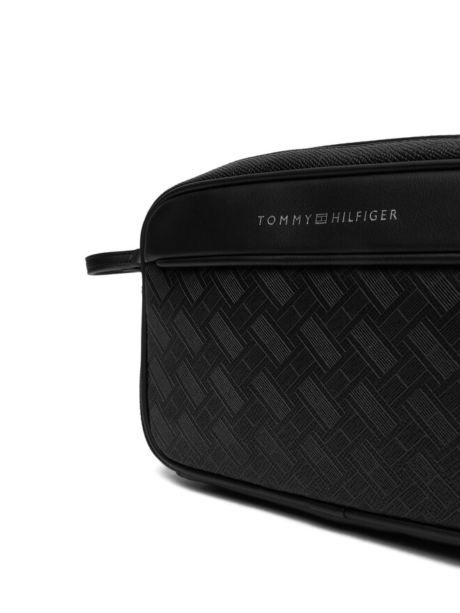 Tommy Hilfiger Kosmetiktasche Tommy Hilfiger Th Modern Monogram Washbag AM0AM14828 Schwarz