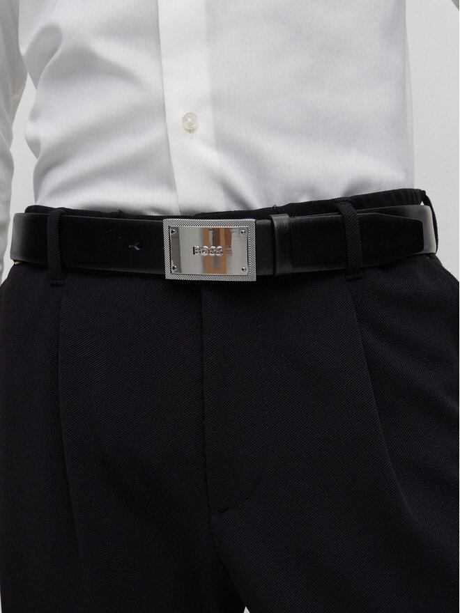 BOSS Herrengürtel Boss 50496735 Schwarz