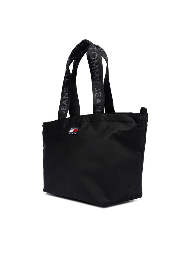 Tommy Jeans Handtasche Tommy Jeans Tjw Ess Daily Mini Tote AW0AW17890 Schwarz