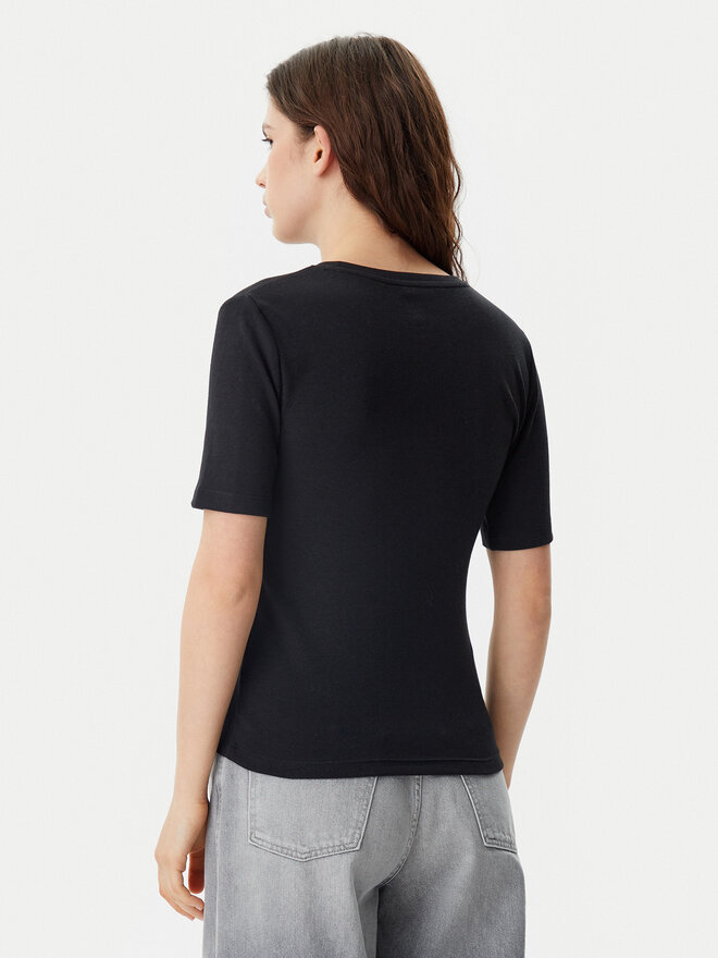 Gap Gap T-Shirt 679172-00 Schwarz Stretch Fit