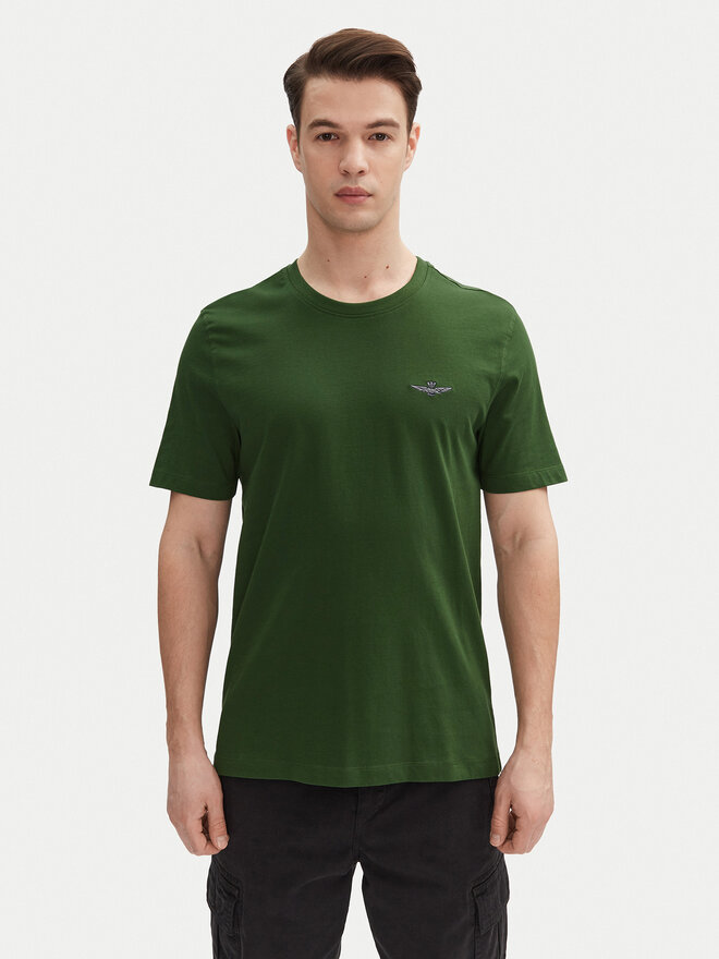 Aeronautica Militare Aeronautica Militare Camiseta 251TS2376J592 Verde Regular Fit