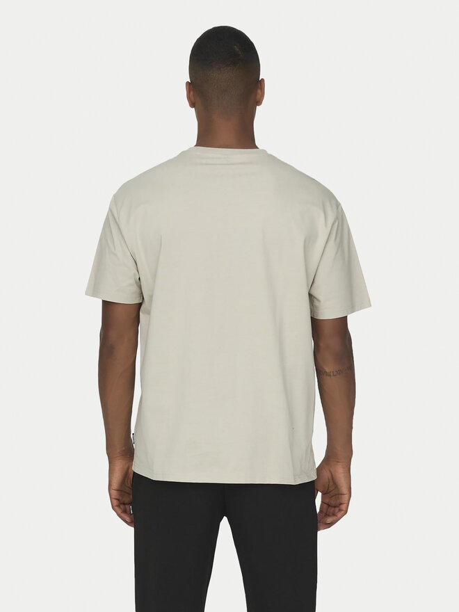 Only & Sons Only & Sons Póló Fred 22022532 Bézs Relaxed Fit