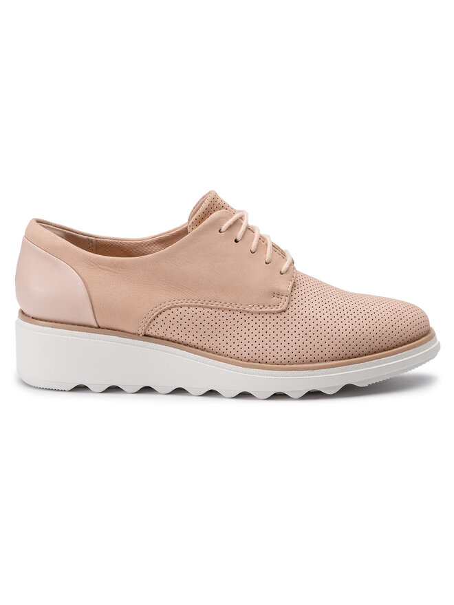 Clarks Oxfordky Clarks Sharon Crystal 261406424 Ružová