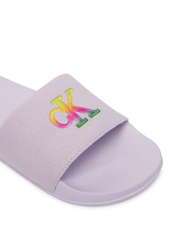 Calvin Klein Pantoletten Calvin Klein Essential Slide Pride Cv Wn HW0HW03297 Helllila