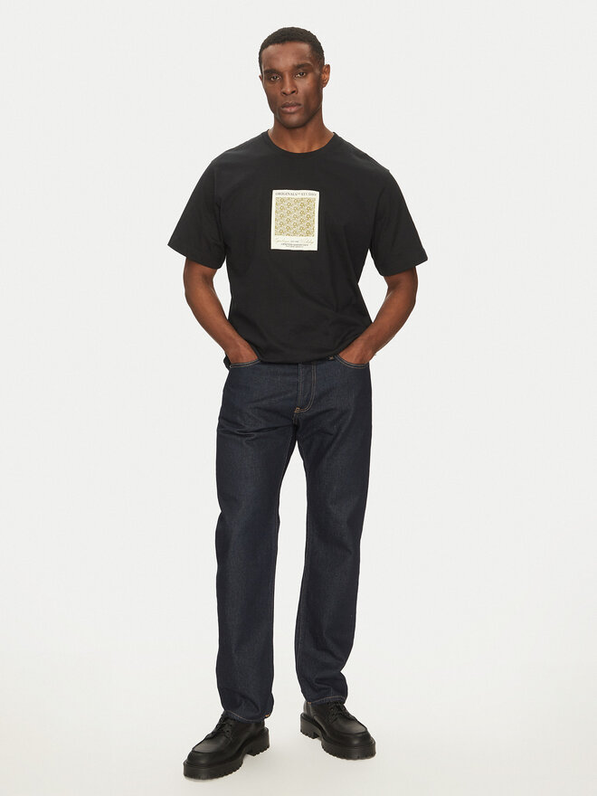 Jack&Jones Jack&Jones Marškinėliai Islington 12273019 Juoda Loose Fit