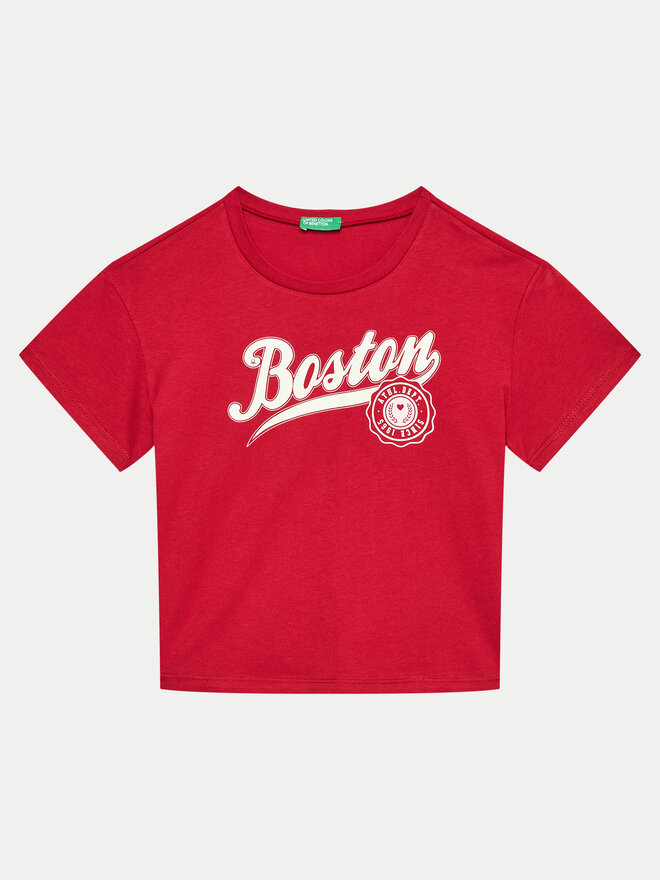 United Colors Of Benetton United Colors Of Benetton Póló 3096C10LG Piros Regular Fit