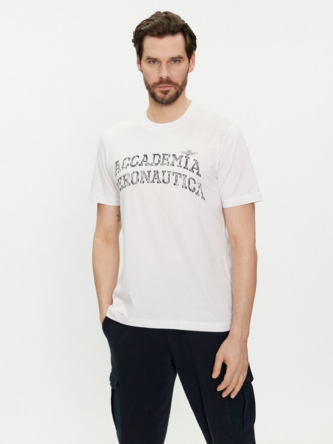 Aeronautica Militare Aeronautica Militare Camiseta 241TS2203J629 Blanco Regular Fit