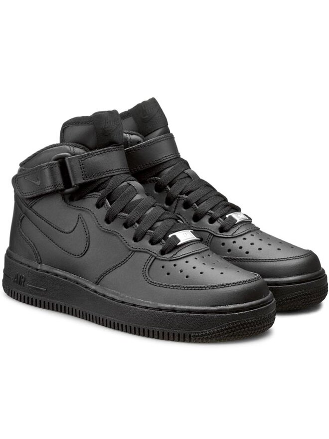 Nike Sneakersy Nike Air Force 1 Mid (GS) 314195 004 Černá