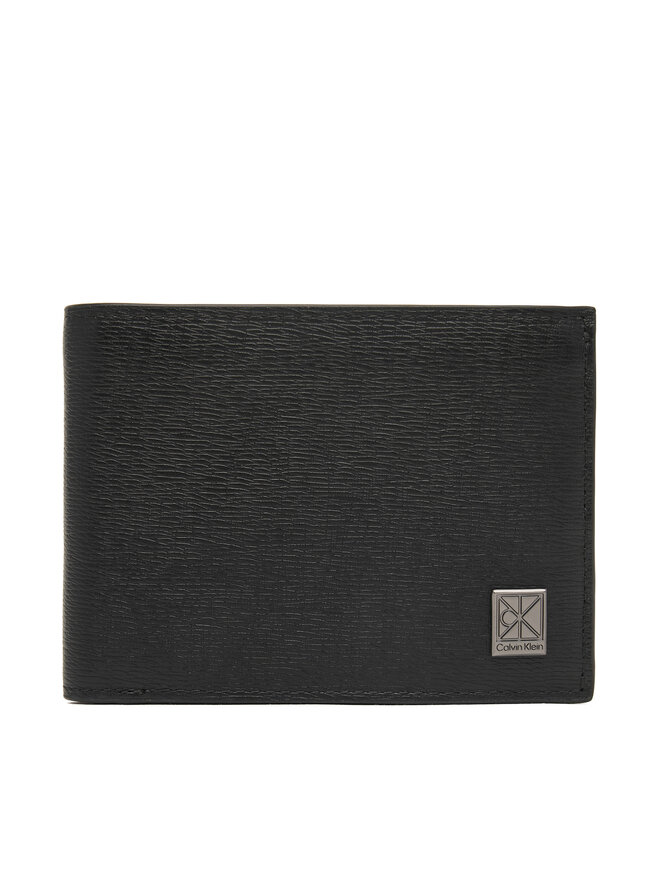 Calvin Klein Geldbörse Calvin Klein Emblem Hw Trifold W/ Coin LV04D1283G Schwarz