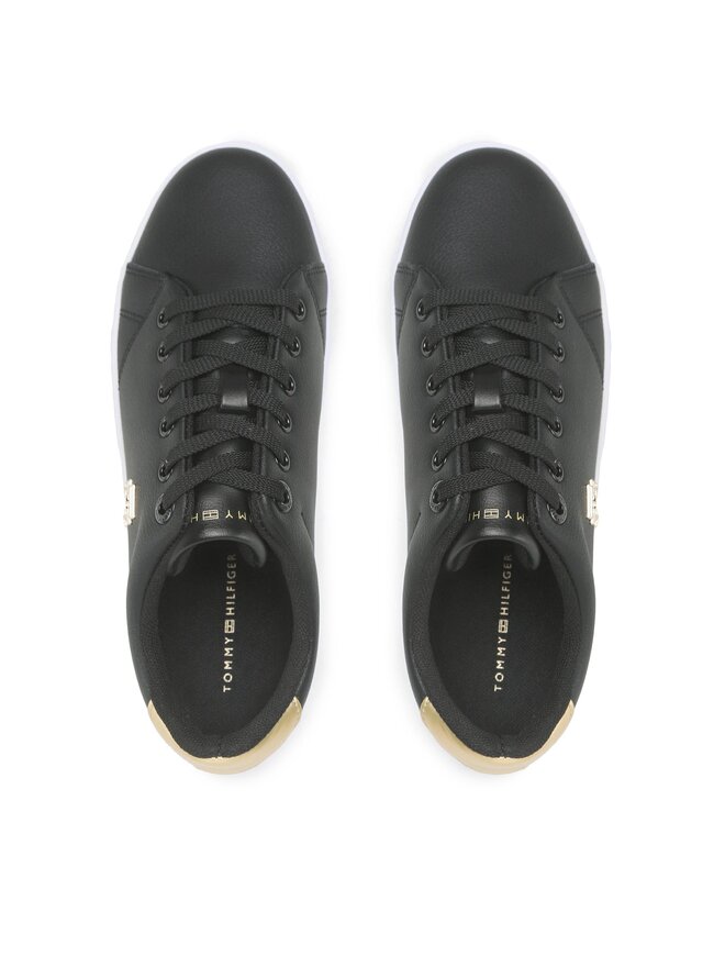 Tommy Hilfiger Sneakers Tommy Hilfiger Essential Th Gold Sneaker FW0FW07043 Schwarz