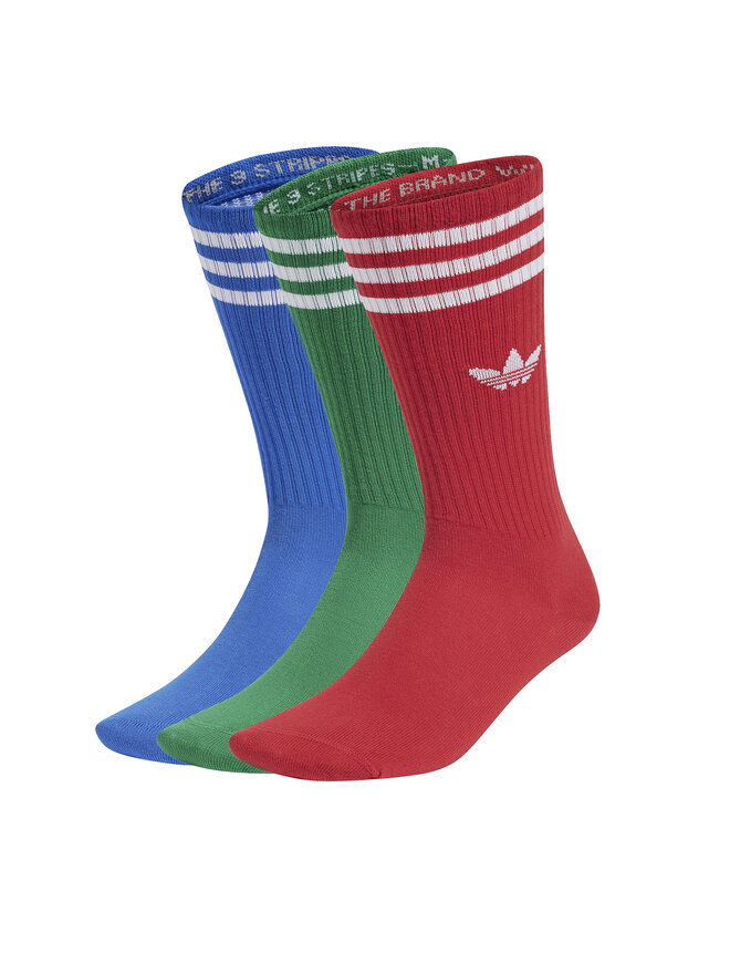 adidas 3 pár uniszex hosszú szárú zokni adidas High Crew JJ1985 Színes