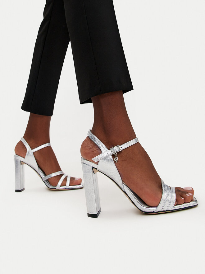 R.Polański Sandalen R.Polański 1676 Silberfarben