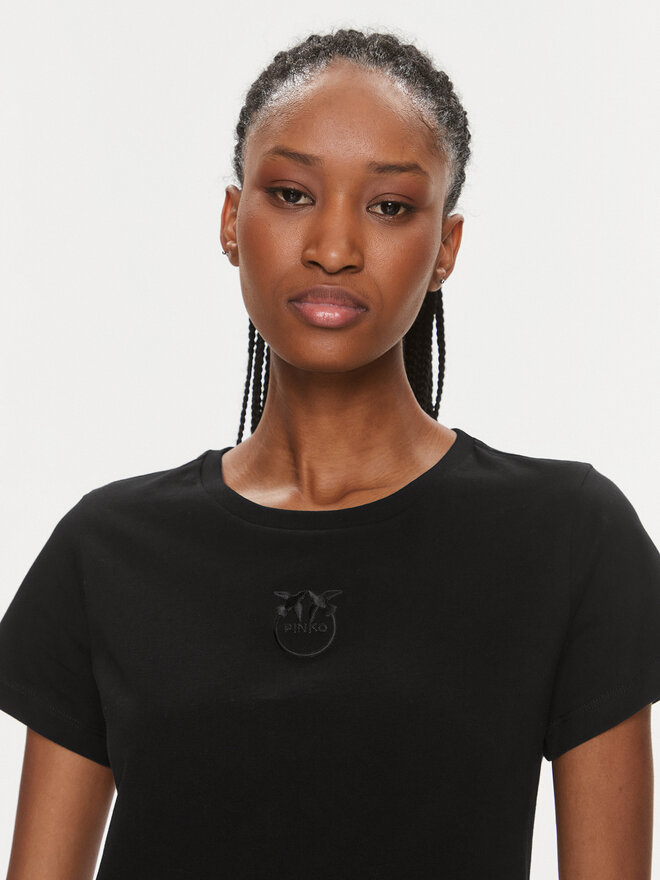 PINKO Pinko T-Shirt 100355 A1NW Μαύρο Regular Fit
