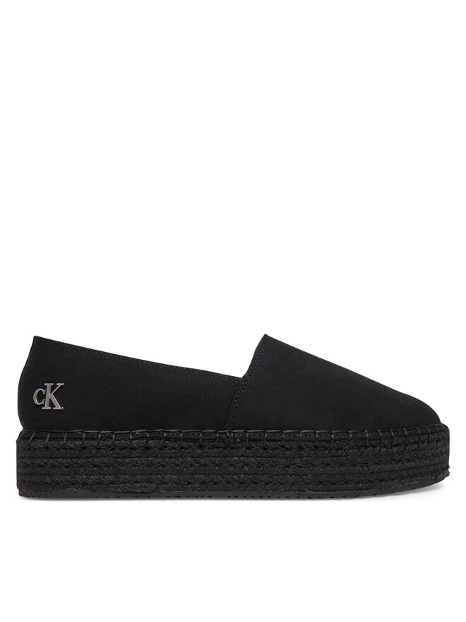 Calvin Klein Jeans Espadrile Calvin Klein Jeans Flatform Esdparille Mg/Hdw YW0YW01737 Negru