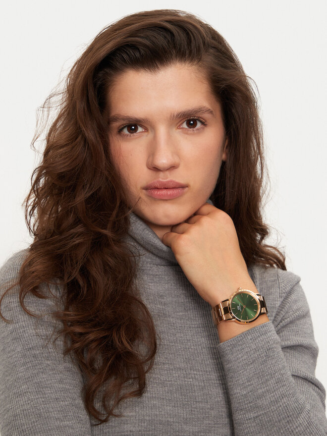 Daniel Wellington Zegarek Daniel Wellington iconic Emerald DW00100419 Złoty