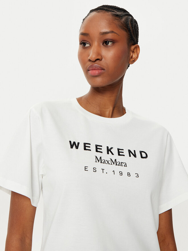 Weekend Max Mara Weekend Max Mara Camiseta Cabina 2515971041 Blanco Regular Fit