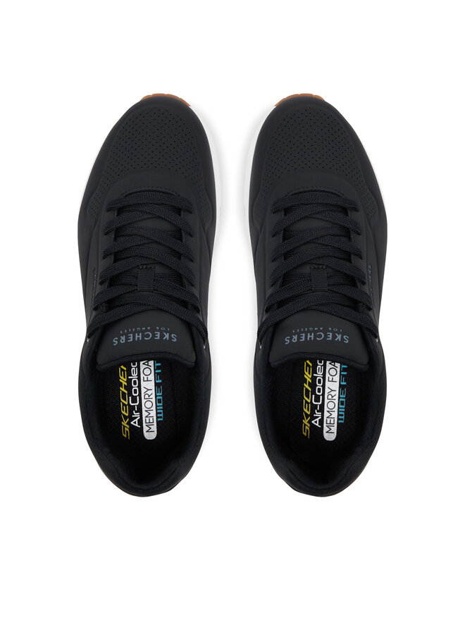 Skechers Сникърси Skechers UNO STAND ON AIR 52458W/BLK Черен