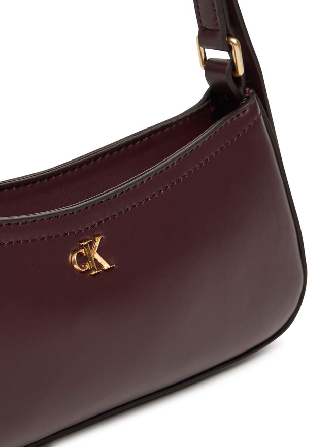 Calvin Klein Ročna torba Calvin Klein Ck Small Shoulder Bag LV04F3170G Bordo rdeča