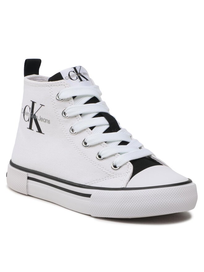 Calvin Klein Jeans Tornacipő Calvin Klein Jeans High Top Lace Up Sneaker V3X9-80569-0890X002 M Fehér
