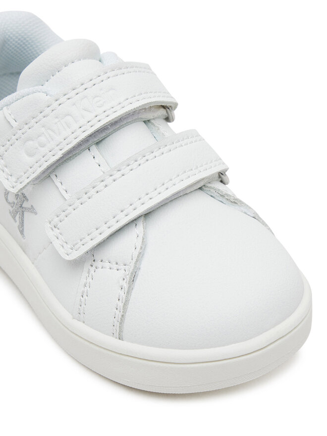 Calvin Klein Jeans Sneakersy Calvin Klein Jeans Low Cut VelCro V1A9-82007-1355X Bílá