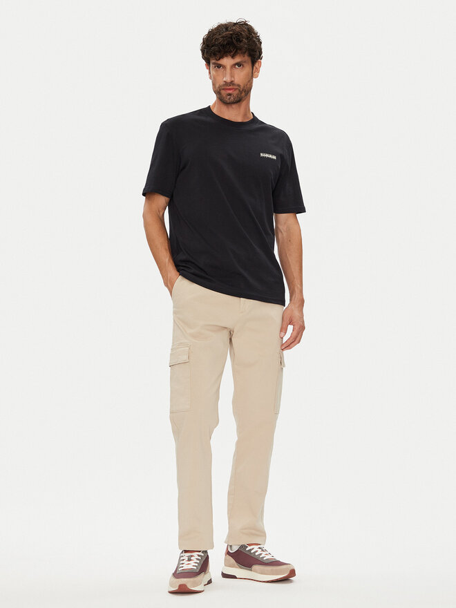 Napapijri Napapijri Camiseta Smallbox NP0A88TR Negro Regular Fit