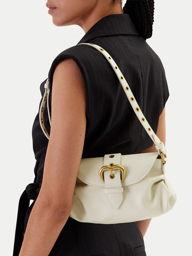 PINKO Τσάντα PINKO Jolene Shoulder Mini PE 25 PLTT 102802 A270 Λευκό