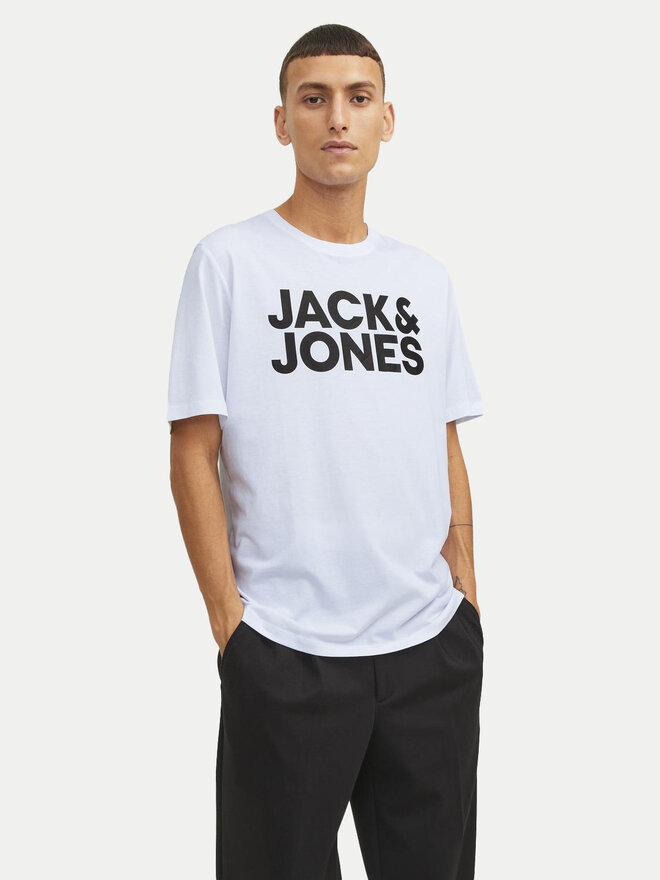 Jack&Jones Jack&Jones Camiseta Corp Logo 12151955 Blanco Standard Fit
