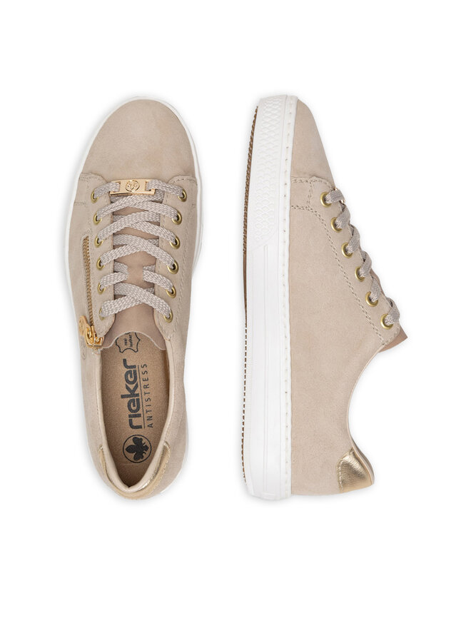 Rieker Sneakersy Rieker L59L1-60 Beżowy