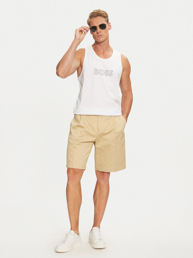 BOSS Boss Tank-Top 50491711 Weiß Regular Fit