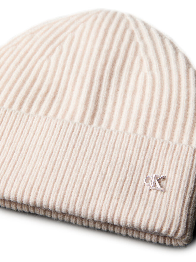 Calvin Klein Σκούφος Calvin Klein Ck Metal Wool Beanie LV04D8032G Εκρού