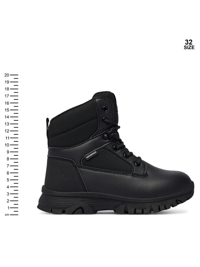 Calvin Klein Schneeschuhe Calvin Klein Lace-Up Bootie V3X5-83190-1485 S Schwarz