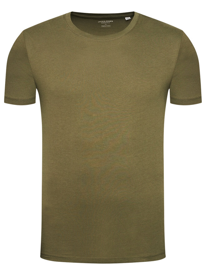 Jack&Jones Jack&Jones Marškinėliai Orrganic Basic 12156101 Žalia Slim Fit