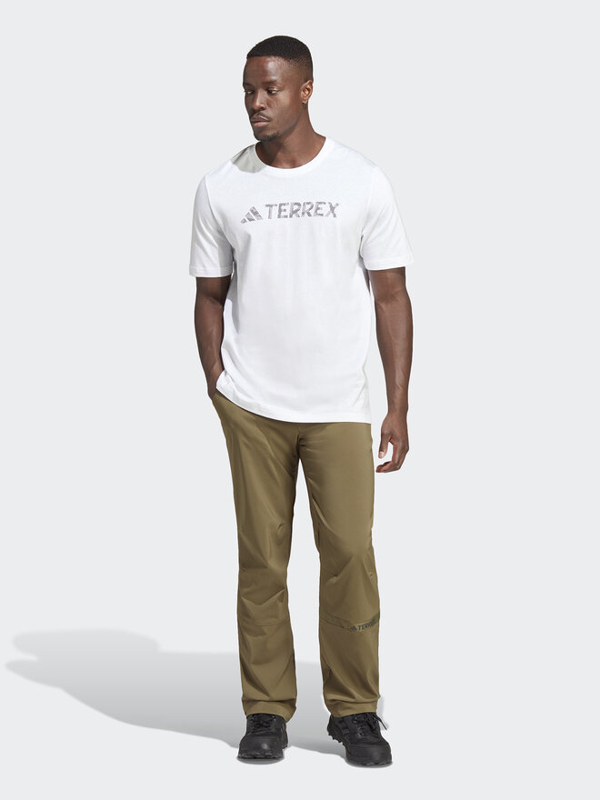 adidas adidas Marškinėliai Terrex Classic Logo HZ1400 Balta Regular Fit