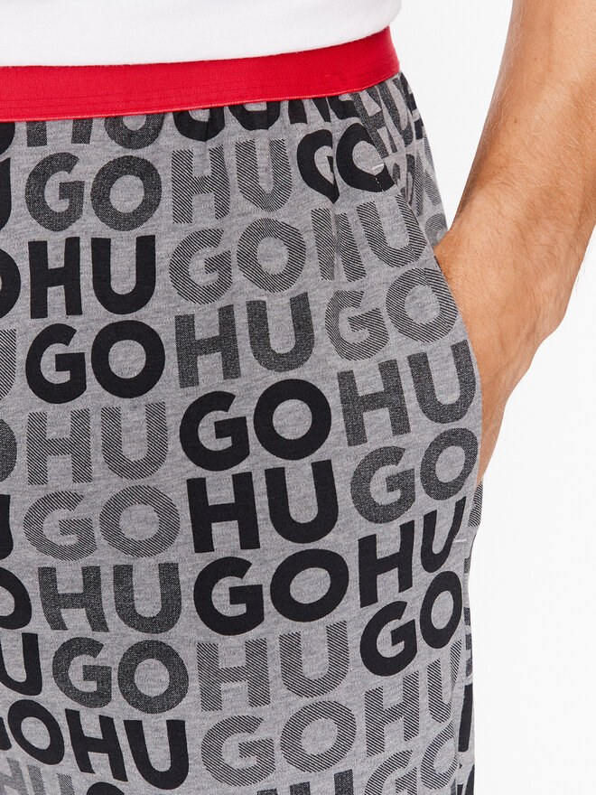 HUGO Hugo Pyjamahose 50501679 Grau Regular Fit