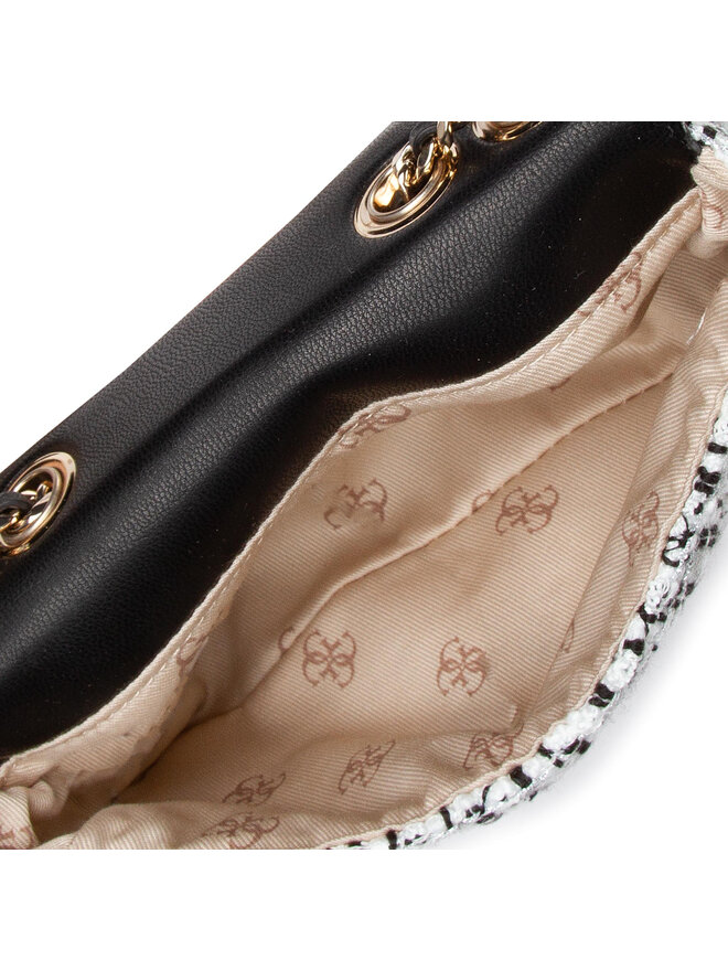 GUESS US Morada - Mini Bolsa Con Lentejuelas Florales, Negro Multi, Talla Unica